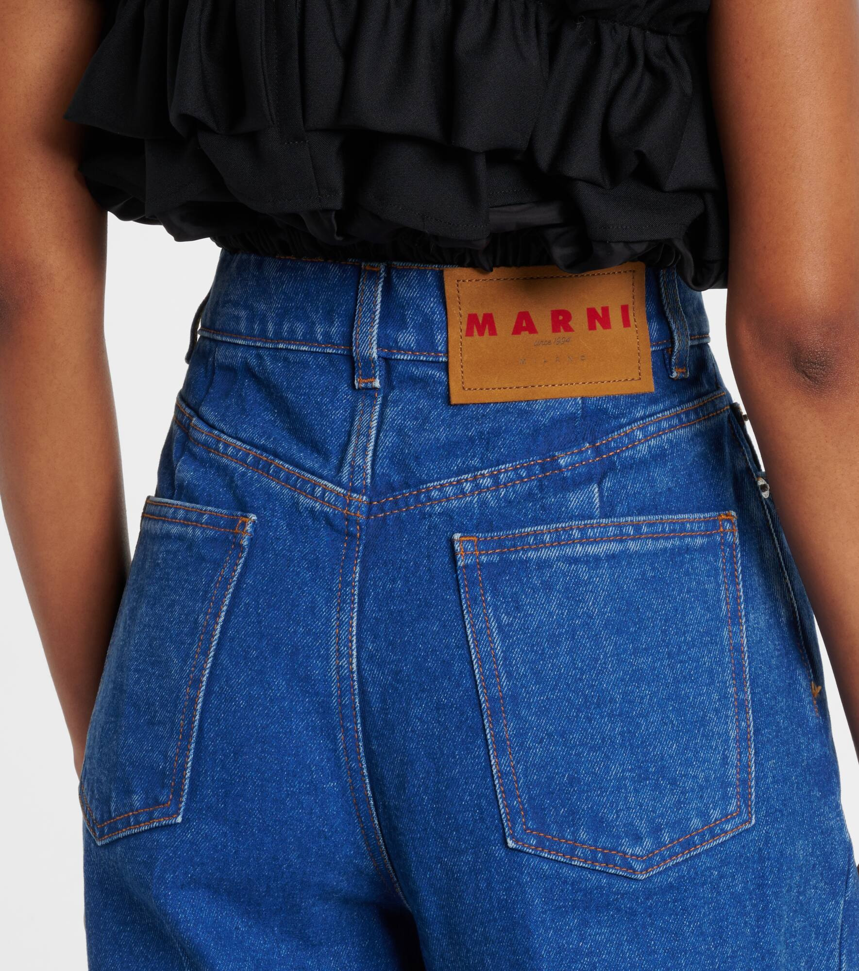 High-rise wide-leg jeans - 6
