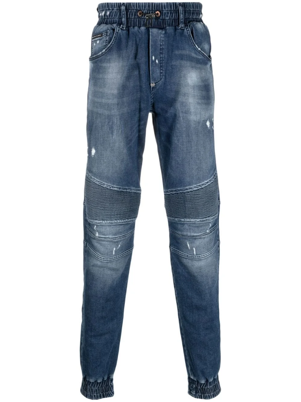 mid-rise tapered-leg jeans - 1