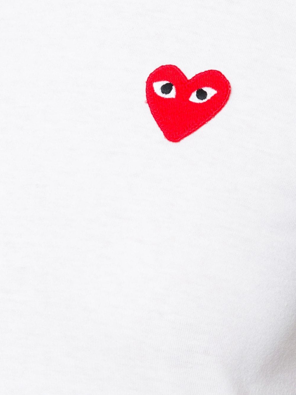 heart-patch cotton T-shirt - 5