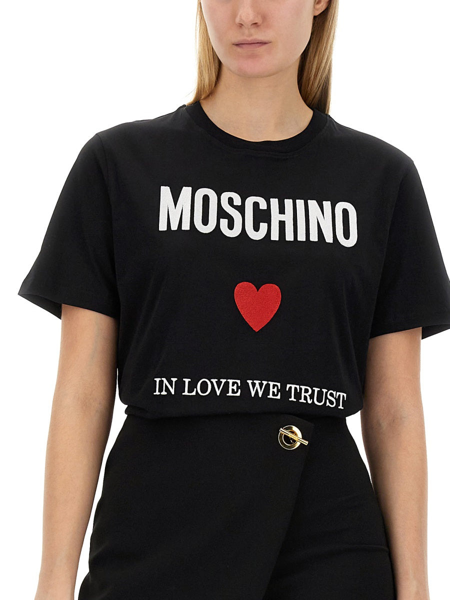 Moschino Women T-Shirt With Logo - 4