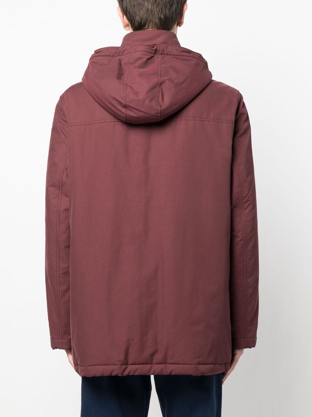 padded-design cotton coat - 4