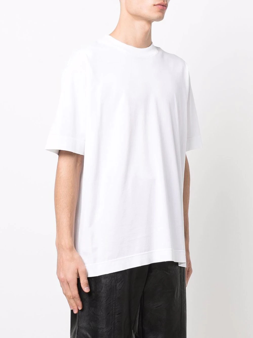 paisley-print layered cotton T-shirt - 4