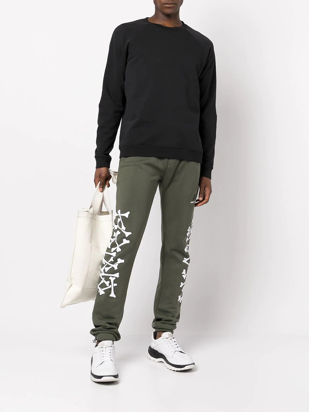 bone-detail sweatpants - 2