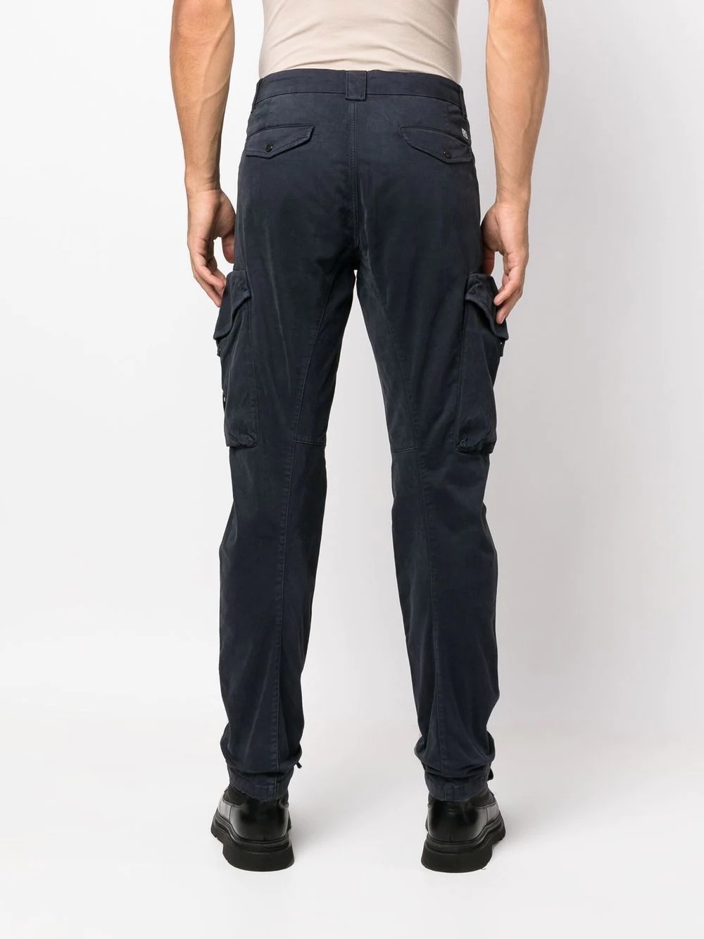 lens-embellished cargo trousers - 4