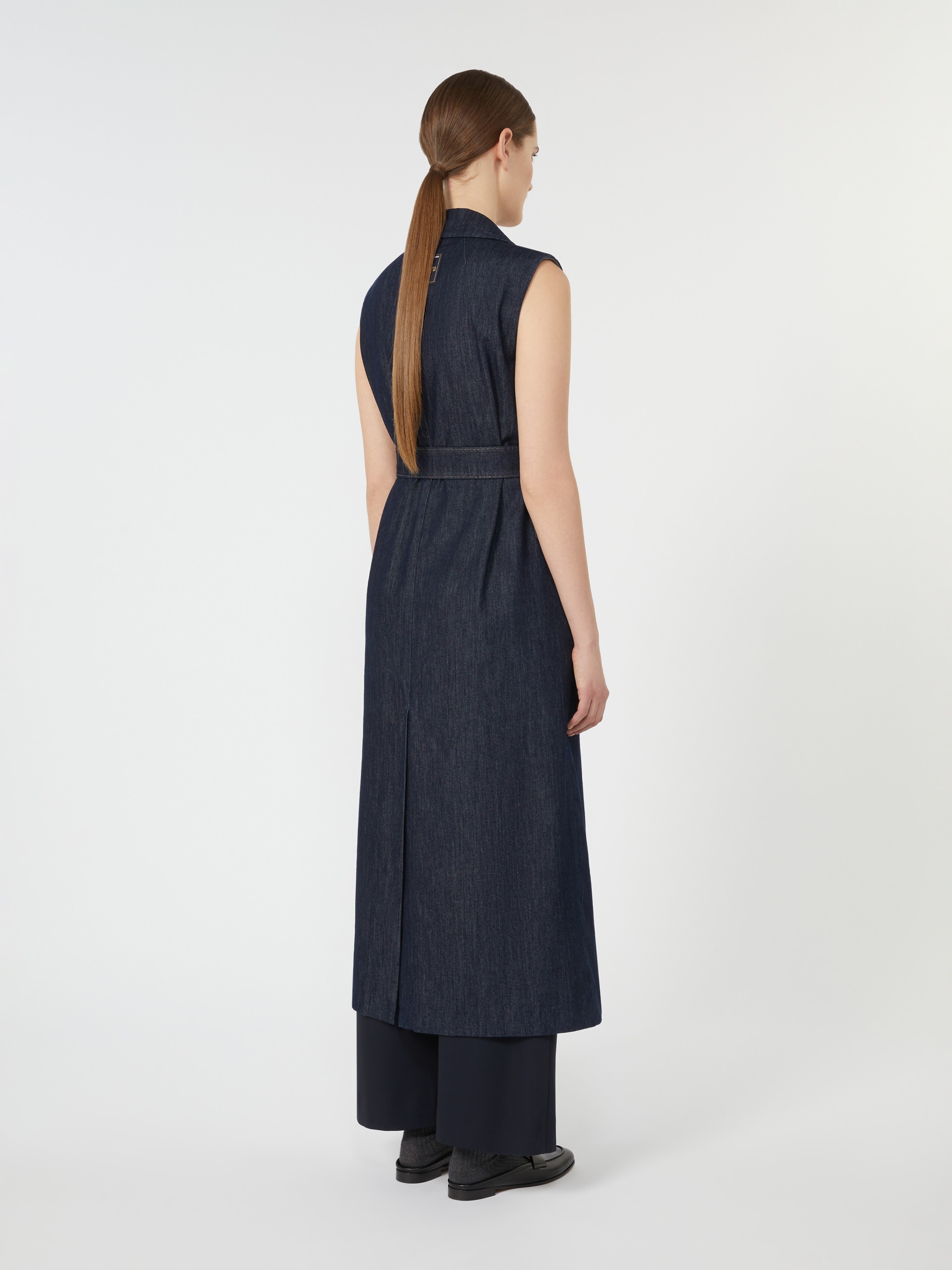 GRETA Long denim gilet - 4