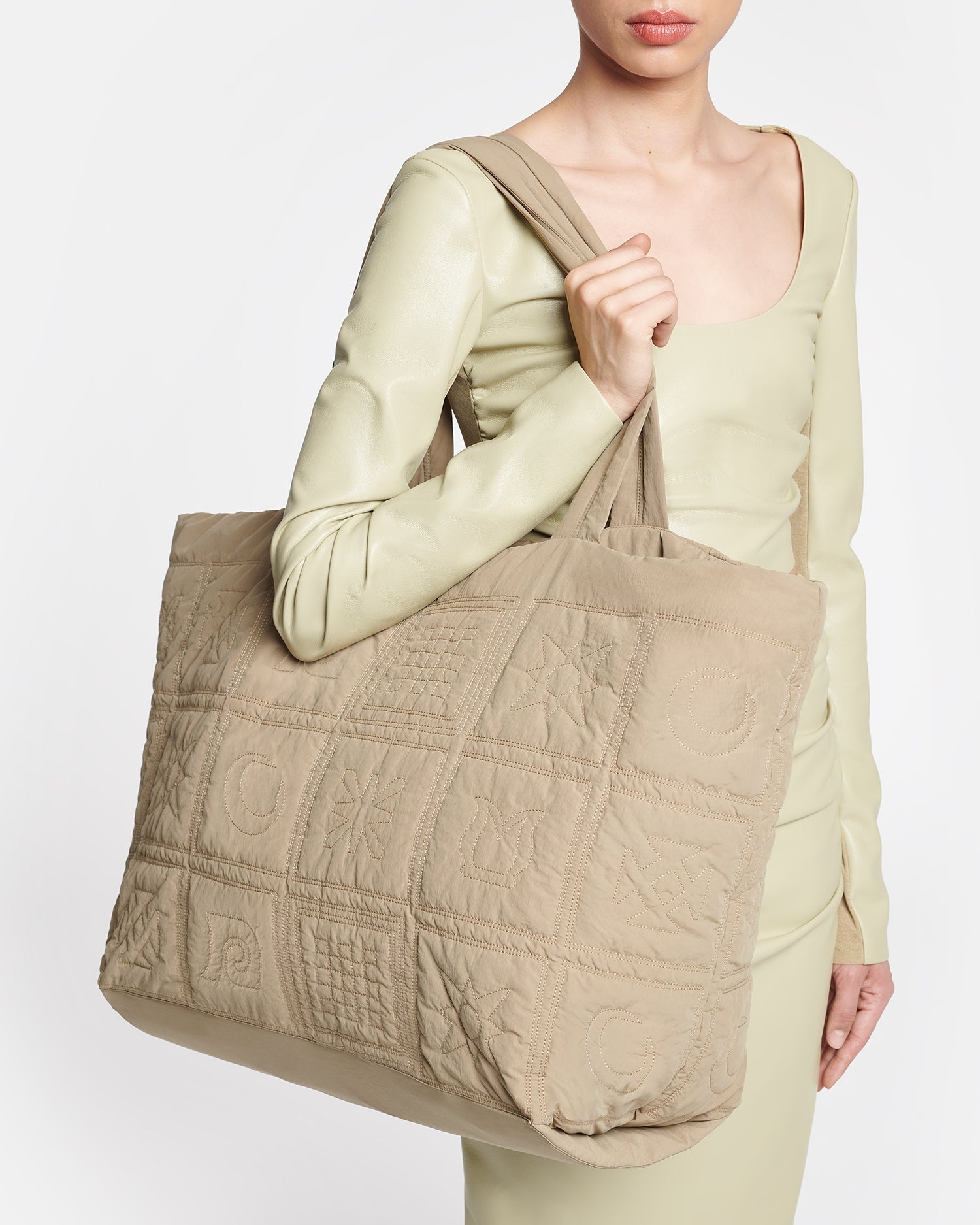 Quilted Tech-Poplin Tote - 7