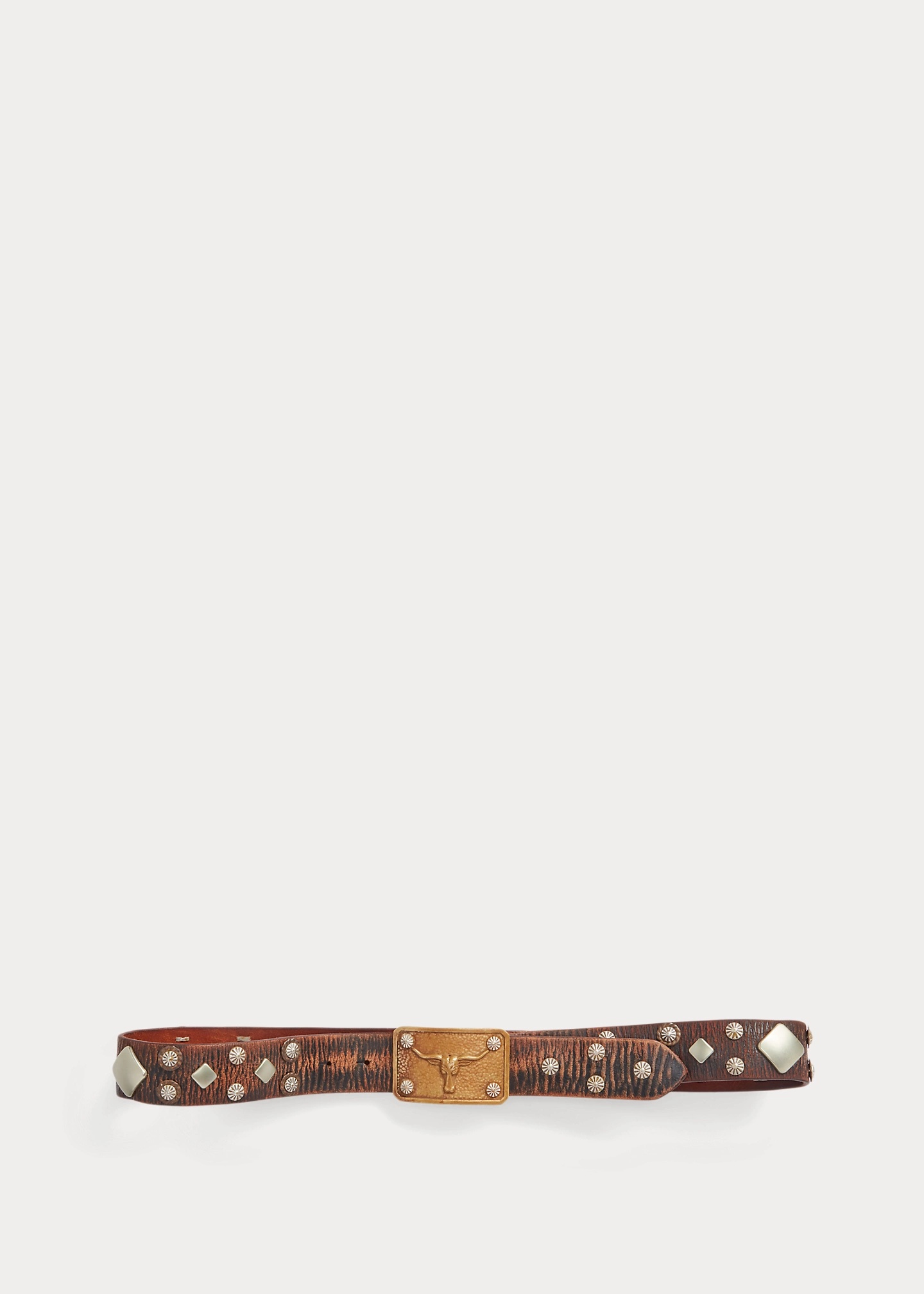 RRL by Ralph Lauren Studded Leather Belt | REVERSIBLE