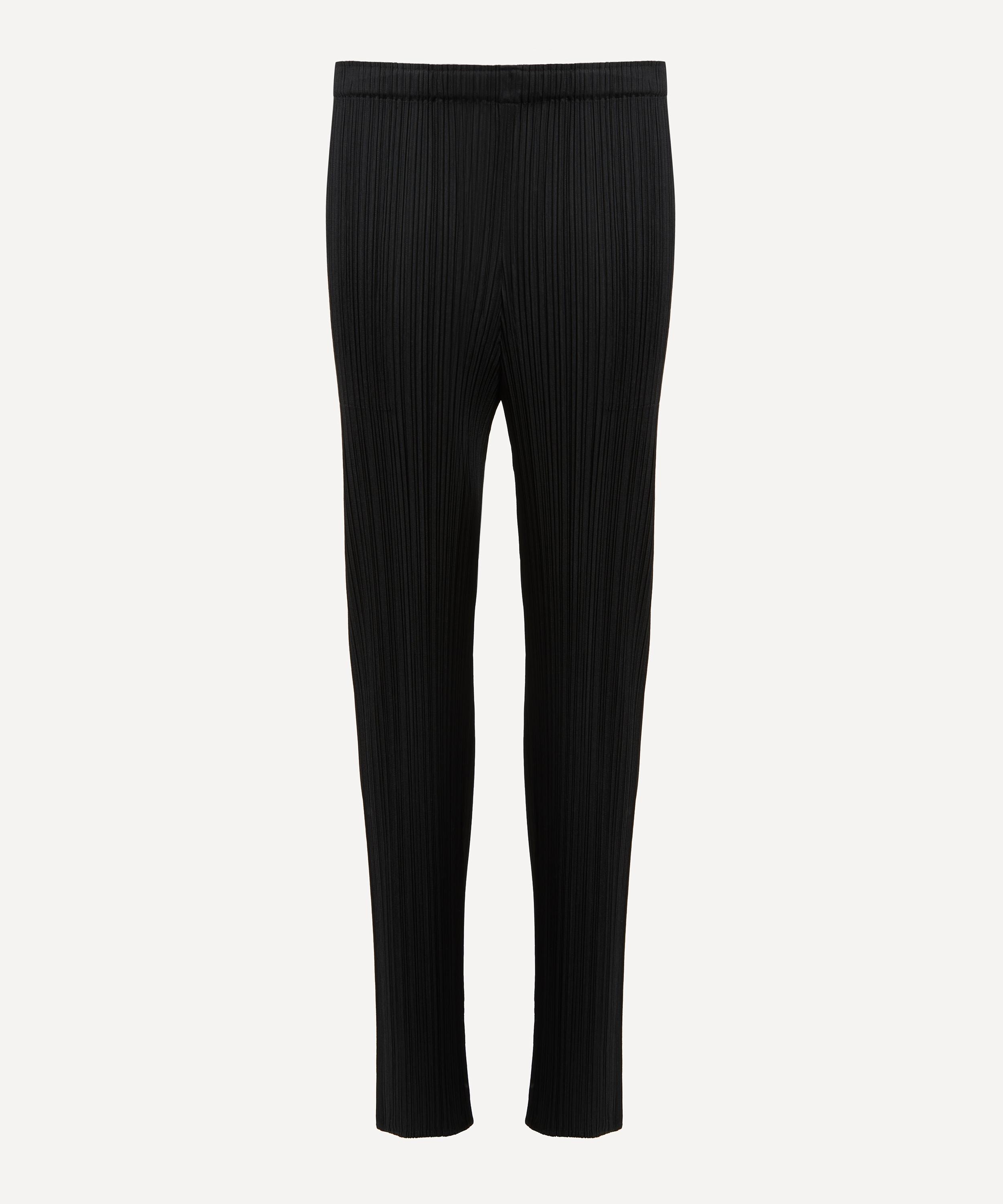 BASICS Pleated Cropped Trousers - 1