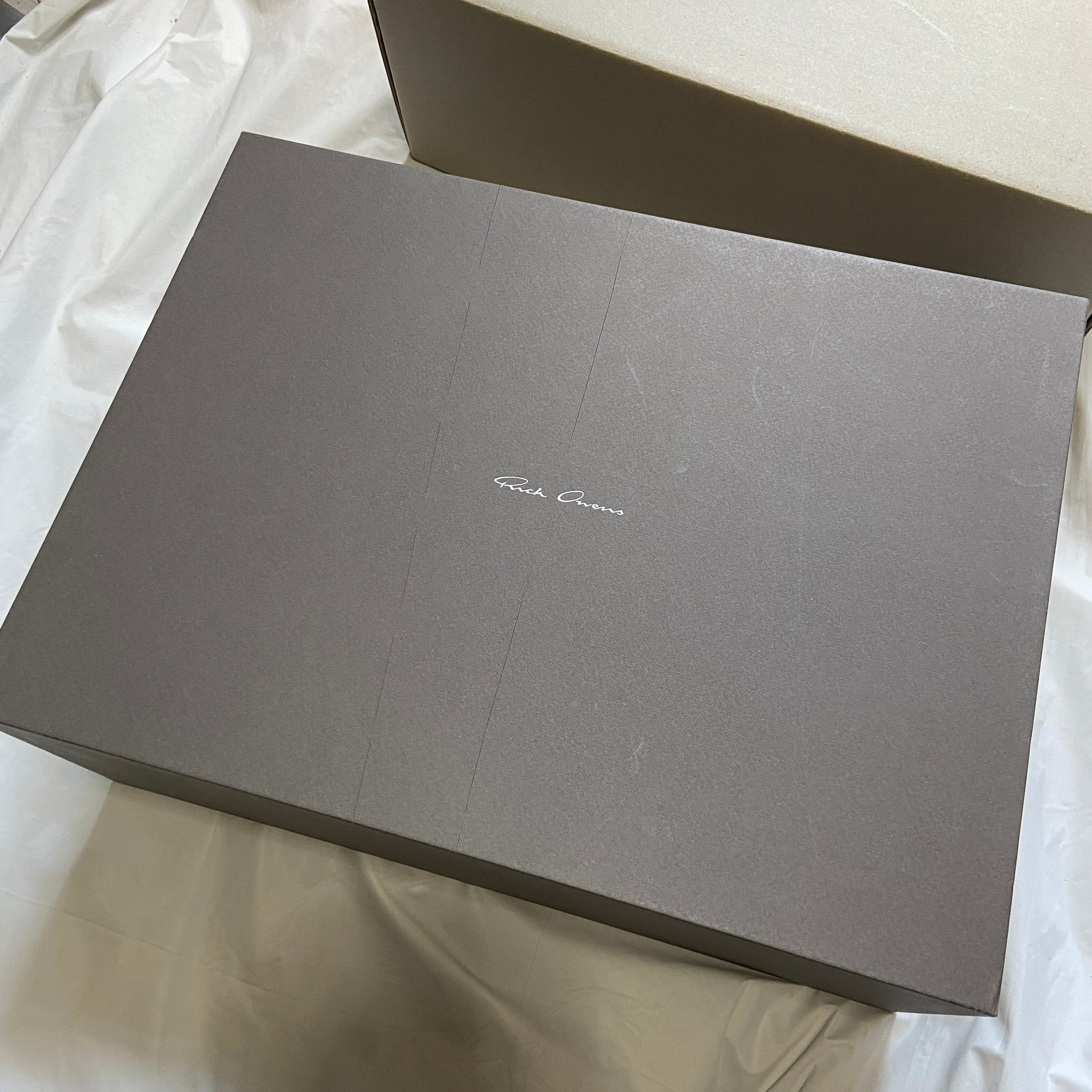 BWN Rick owens fw19 larry bwnt vintage runners pearl silver grey 42 - 12
