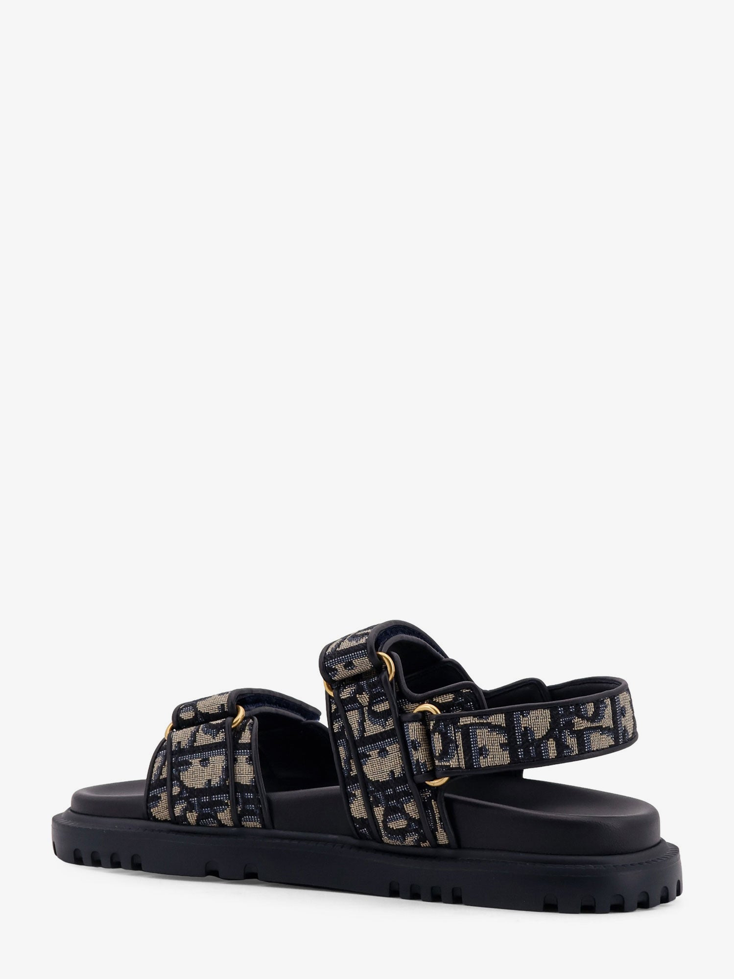 Dior Women Dioract Cotton Sandals With Dior Oblique Motif - 3