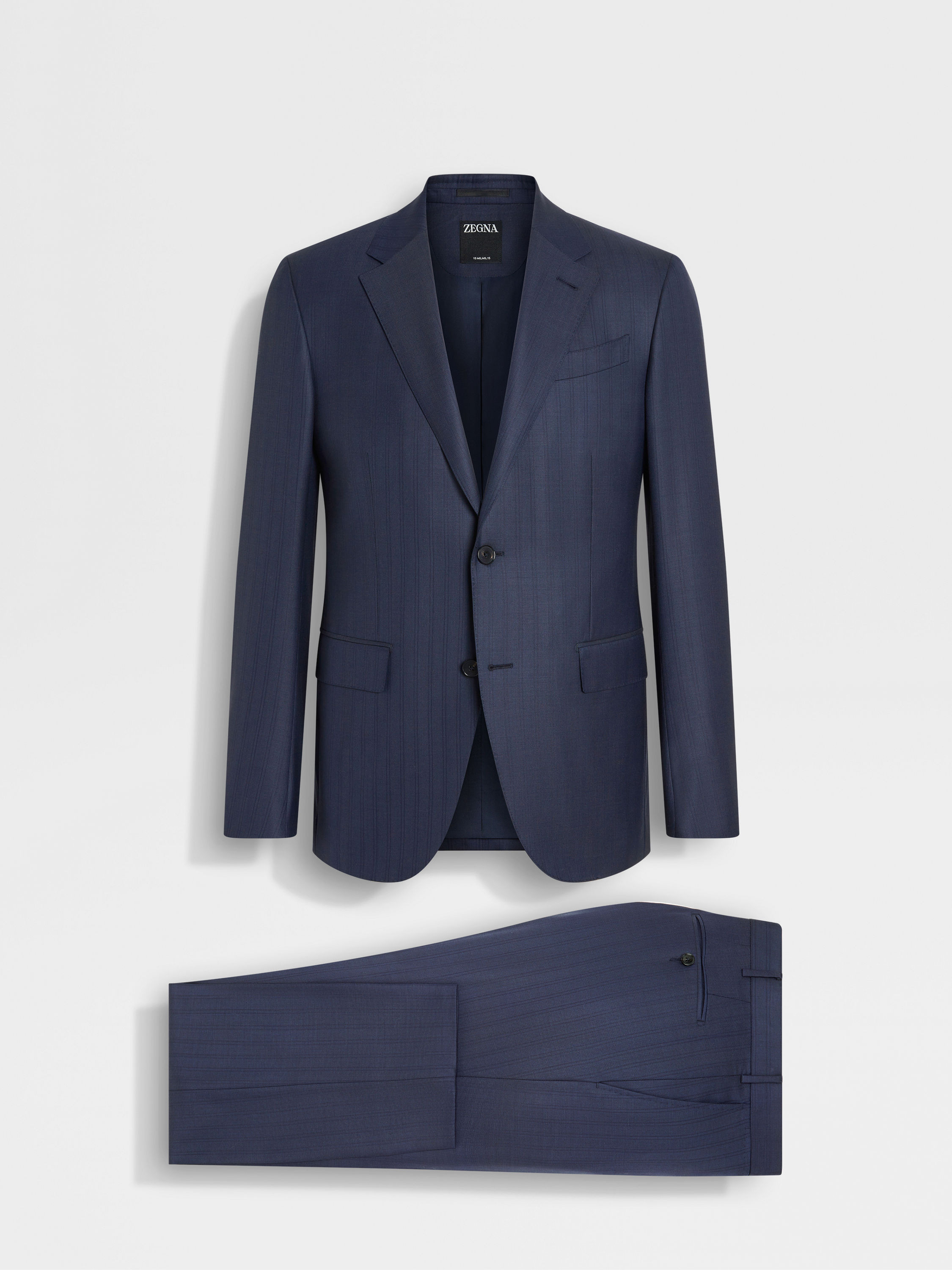 DARK BLUE 15MILMIL15 WOOL SUIT - 2
