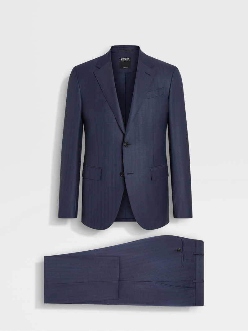 ZEGNA DARK BLUE 15MILMIL15 WOOL SUIT outlook