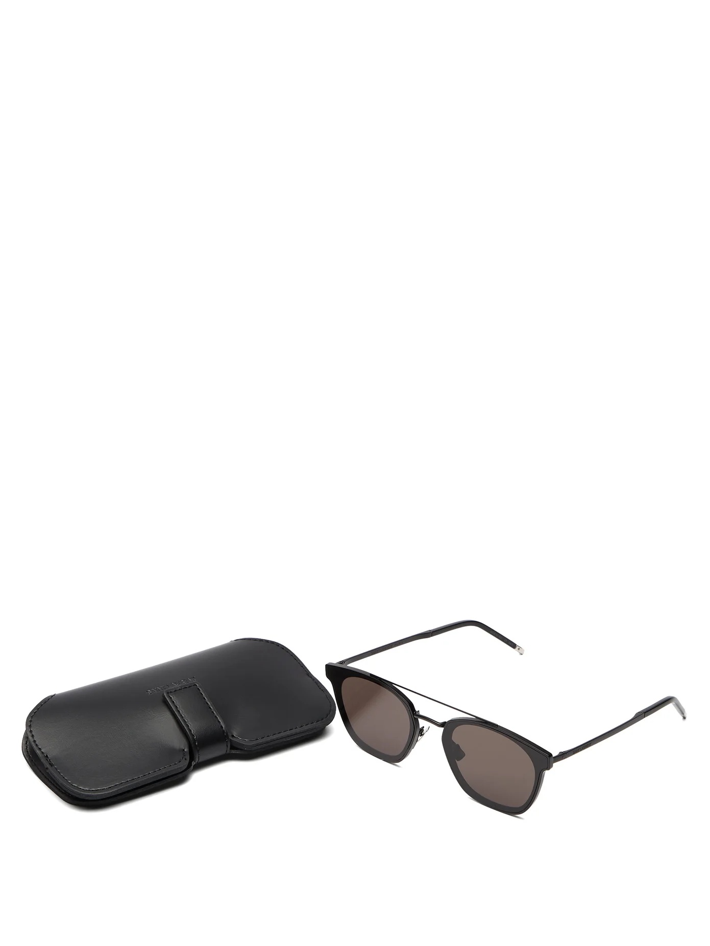 Round-frame top-bar metal sunglasses - 4