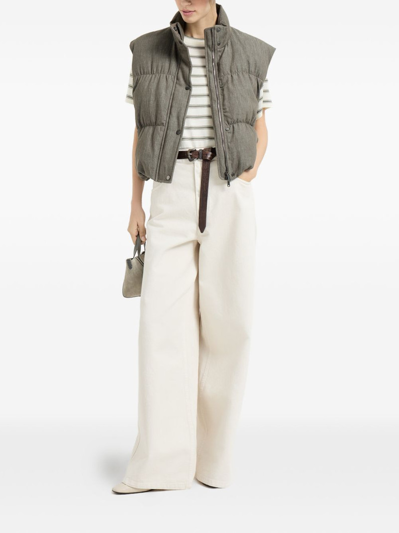 Brunello Cucinelli striped T-shirt outlook