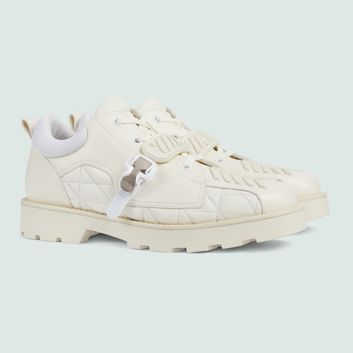 Men's lace-up shoe with buckle - 2
