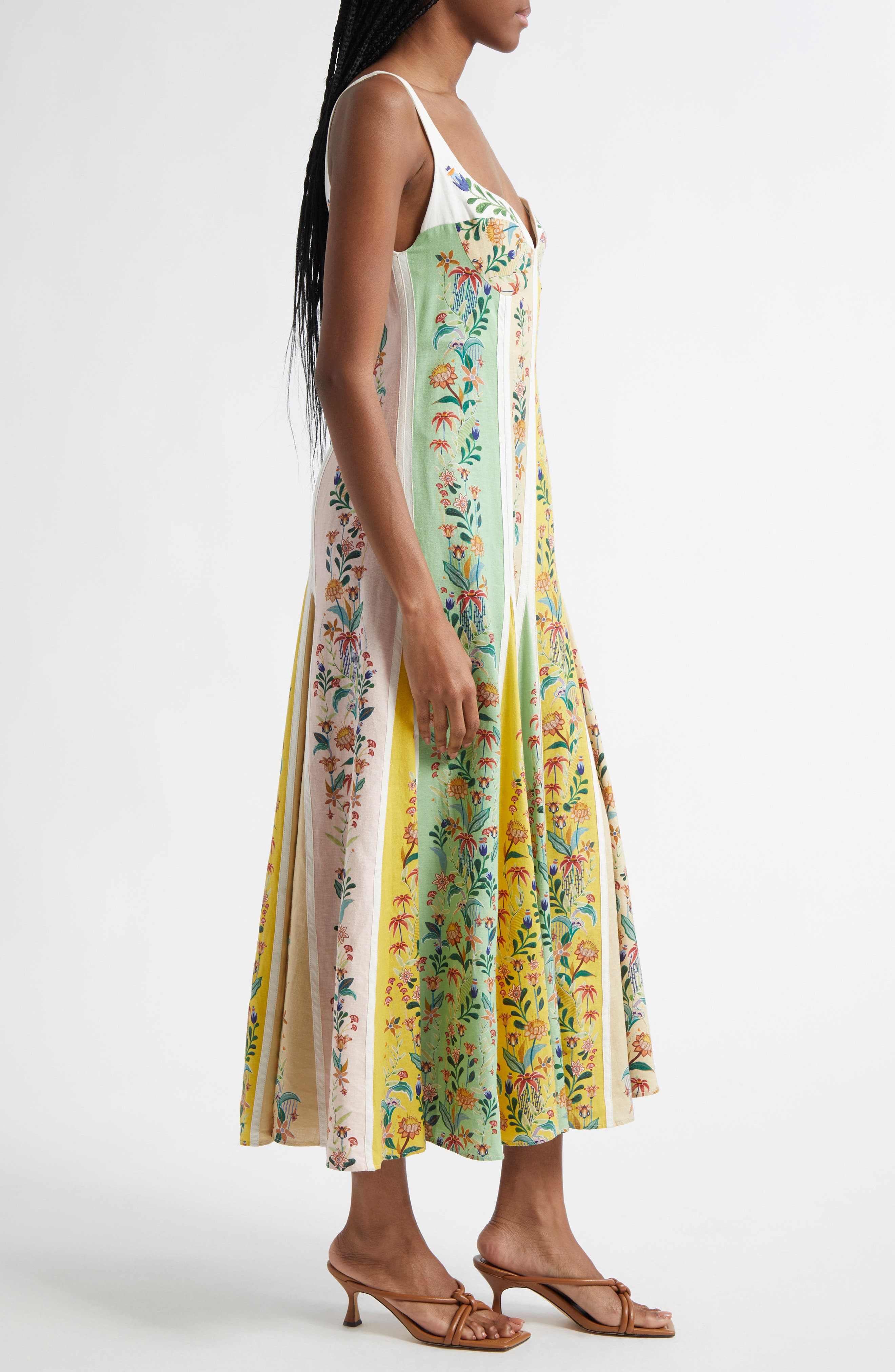 FARM Rio Delicate Floral Stripe Sundress at Nordstrom - 3