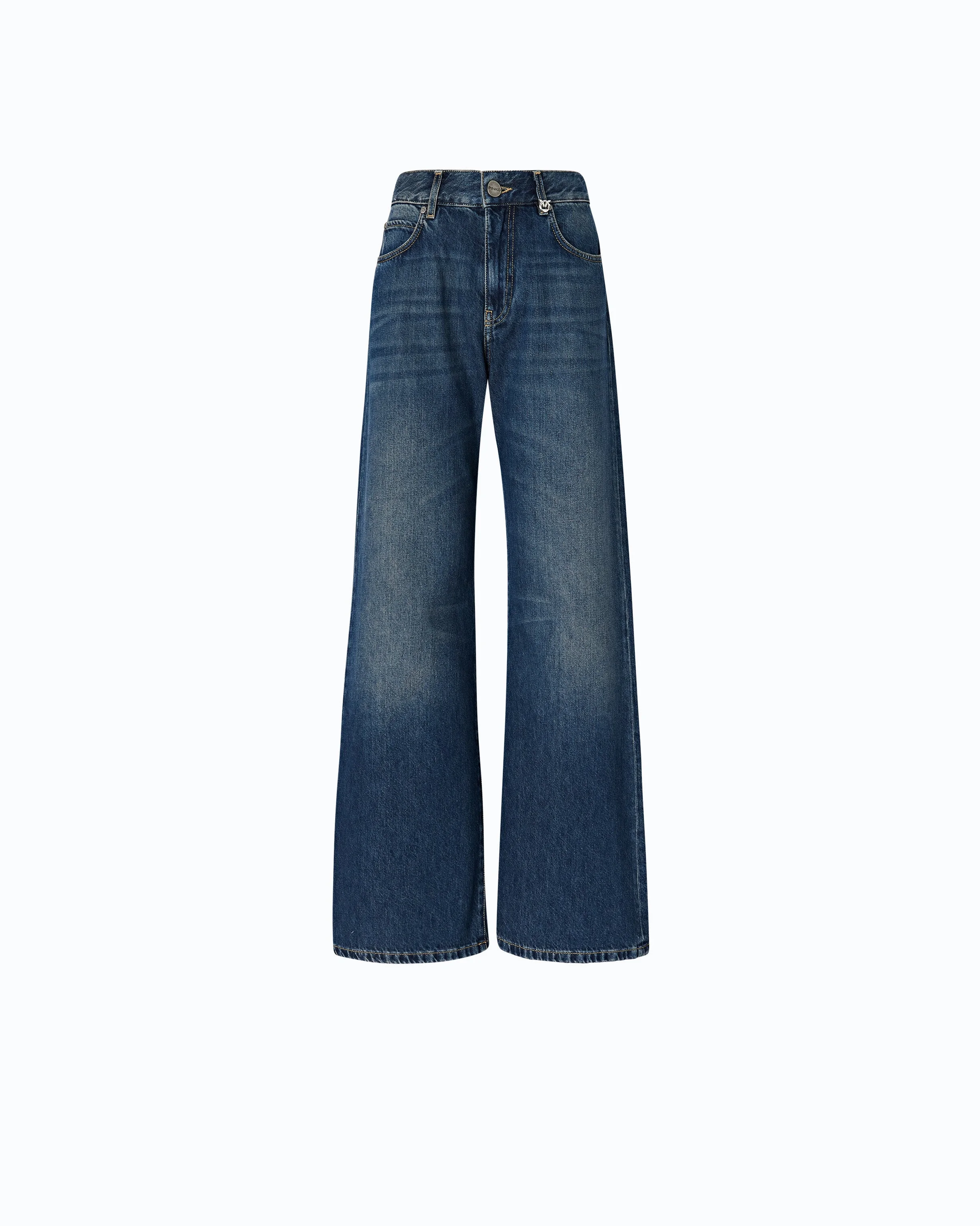 WIDE-LEG SOFT DENIM JEANS - 1