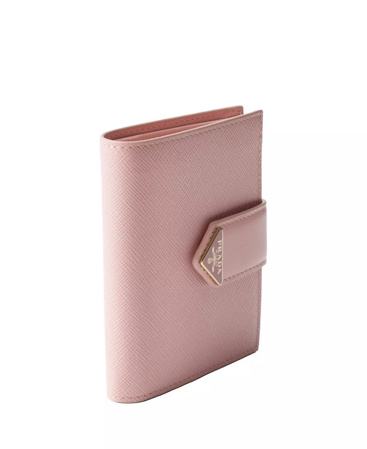 Small Saffiano and Smooth Leather Wallet - 3