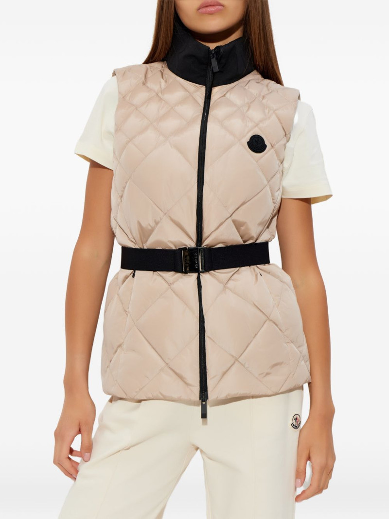 quilted belted gilet 3