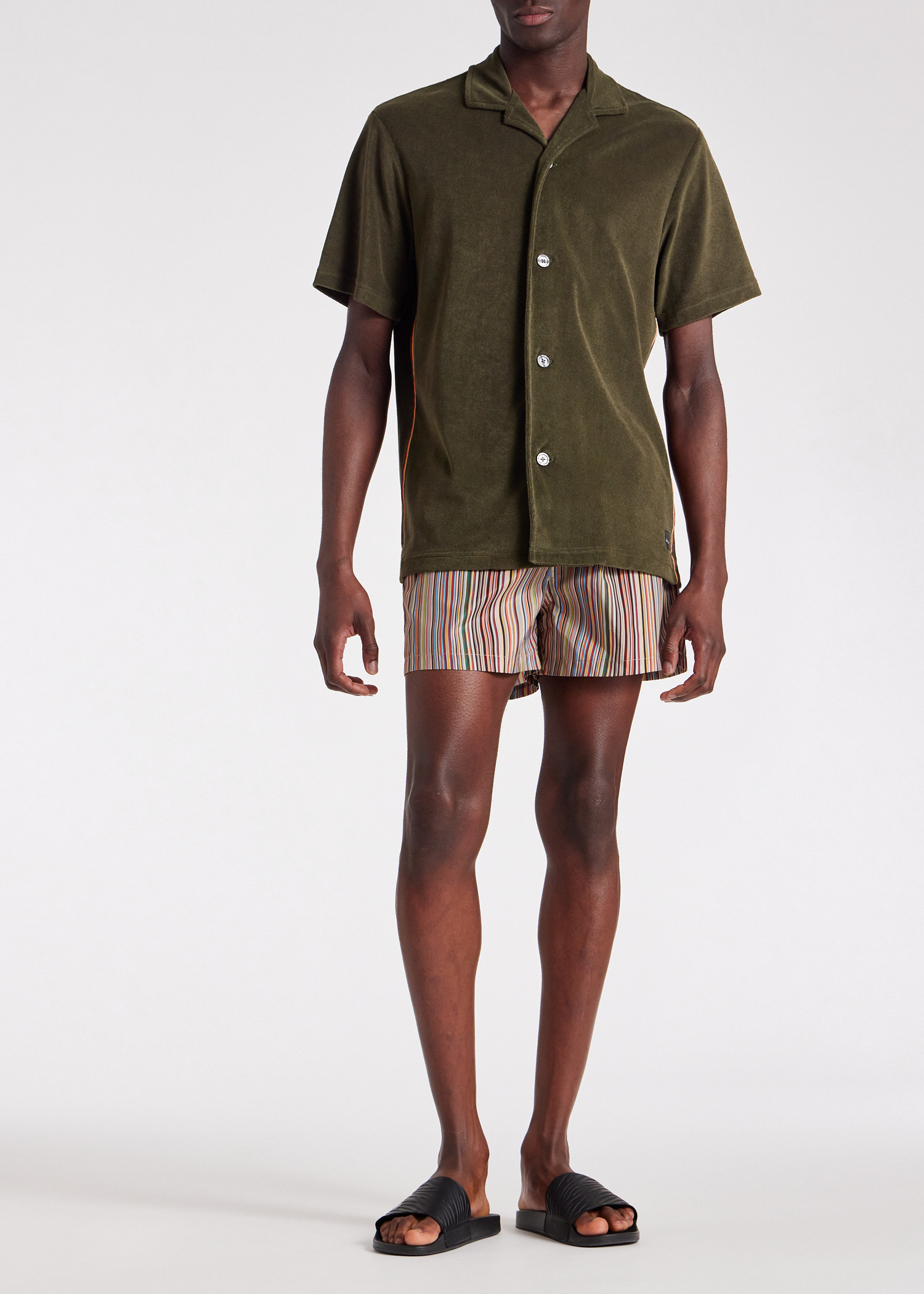 'Signature Stripe' Swim Shorts - 7