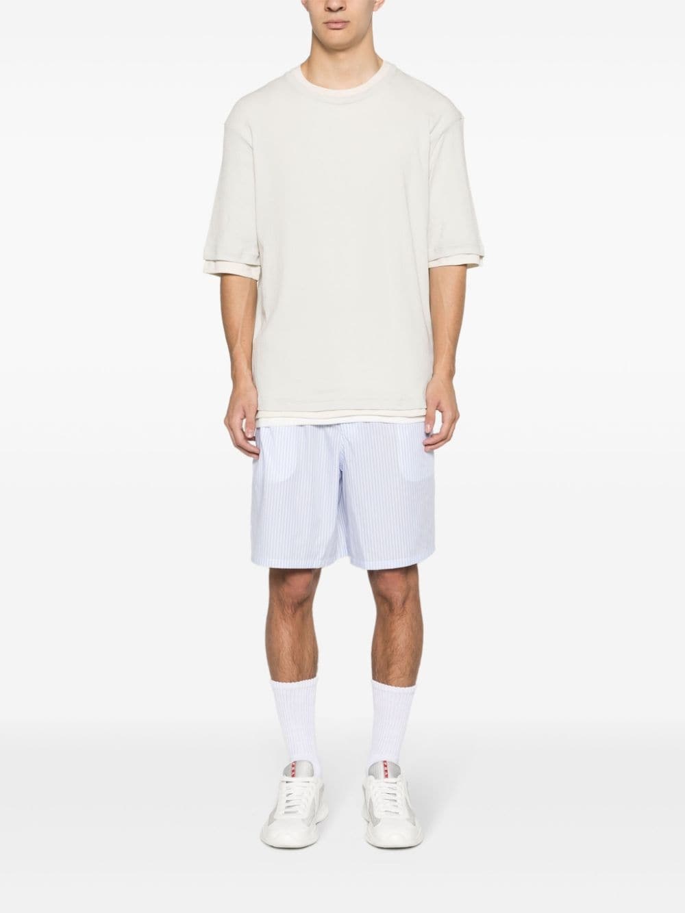 layered cotton T-shirts (pack of three) - 2