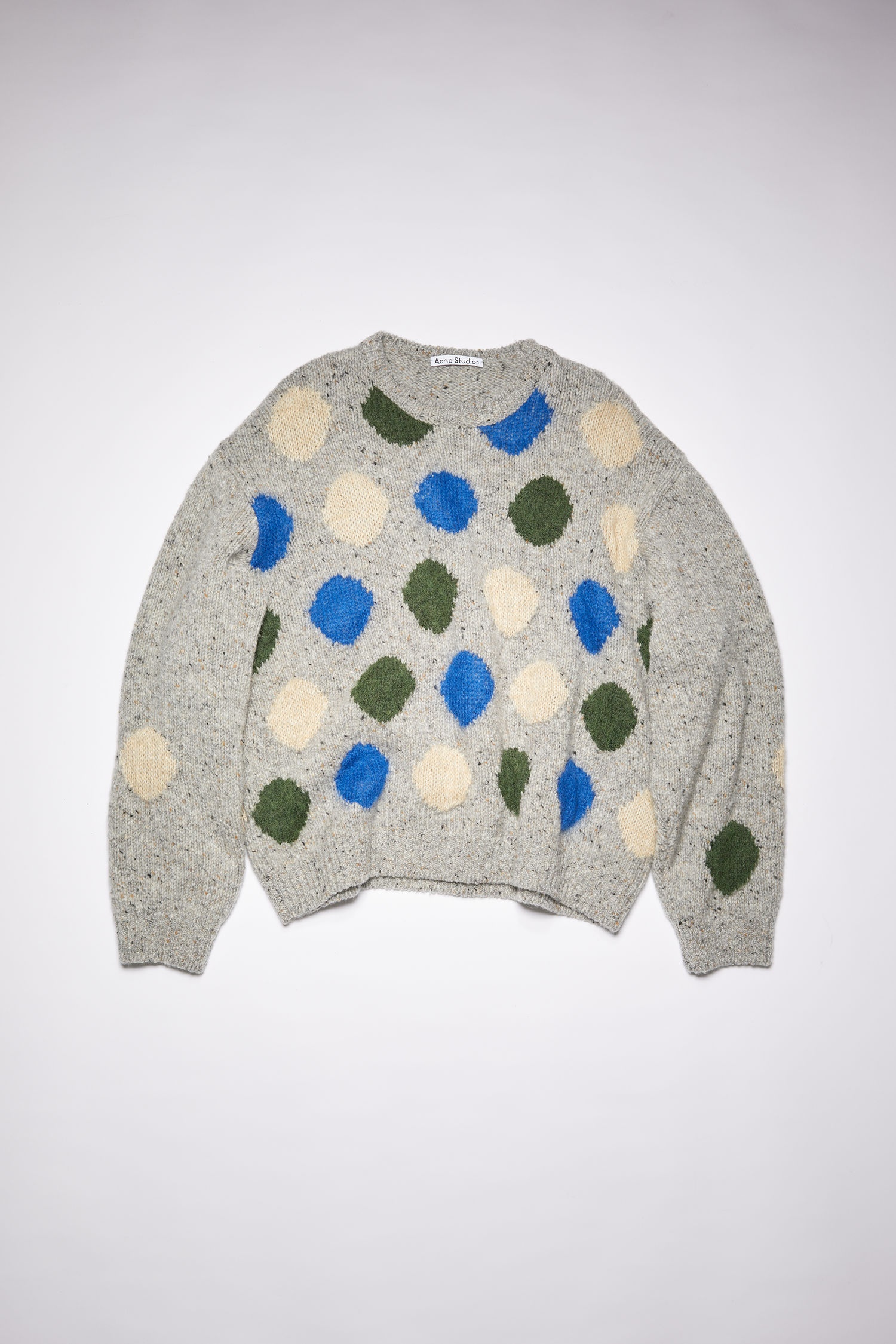 Crew neck sweater - Grey/multi - 4