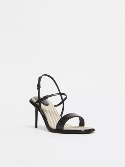 Max Mara STRAW Nappa-leather sandals outlook