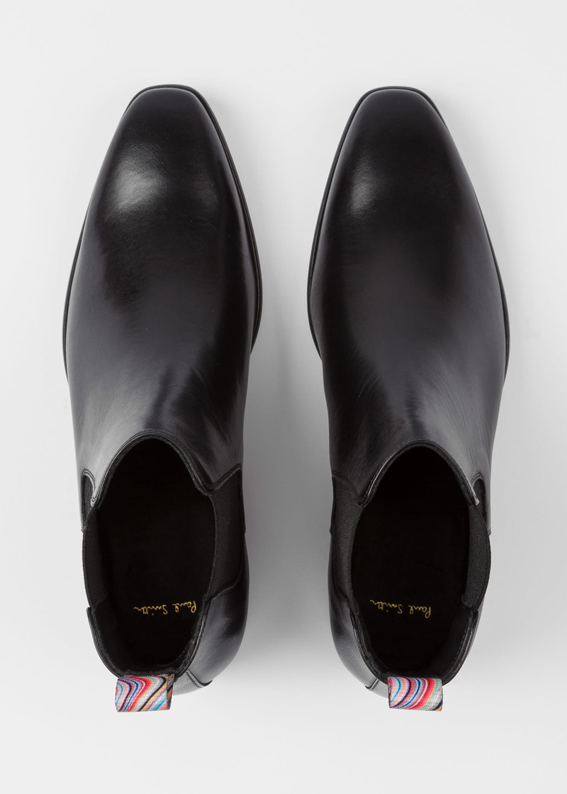 Black Leather 'Jackson' Chelsea Boots 3