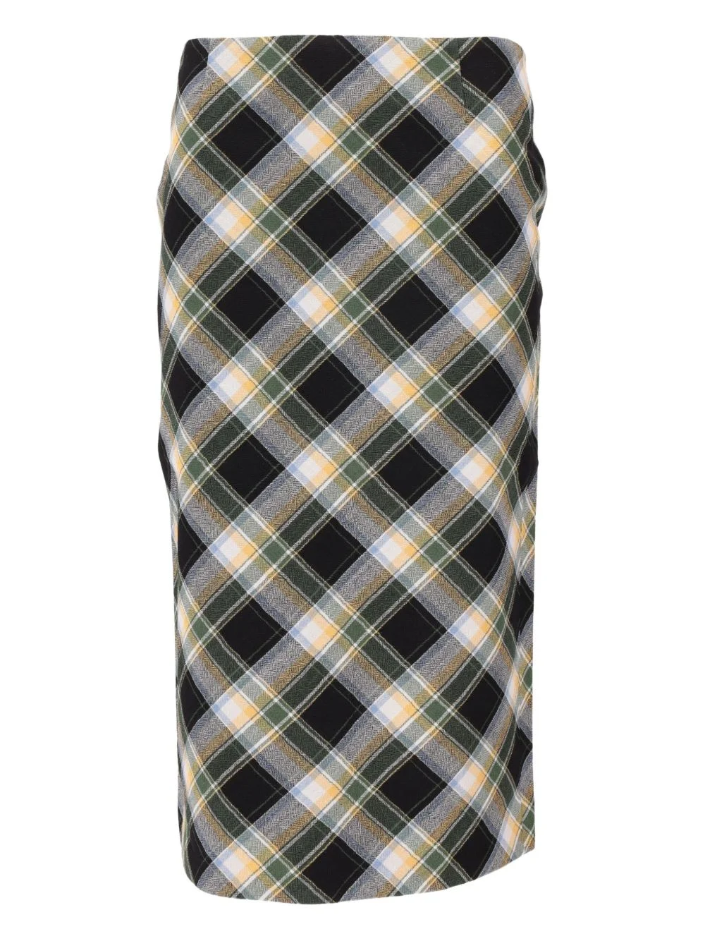 back-slit midi skirt - 1