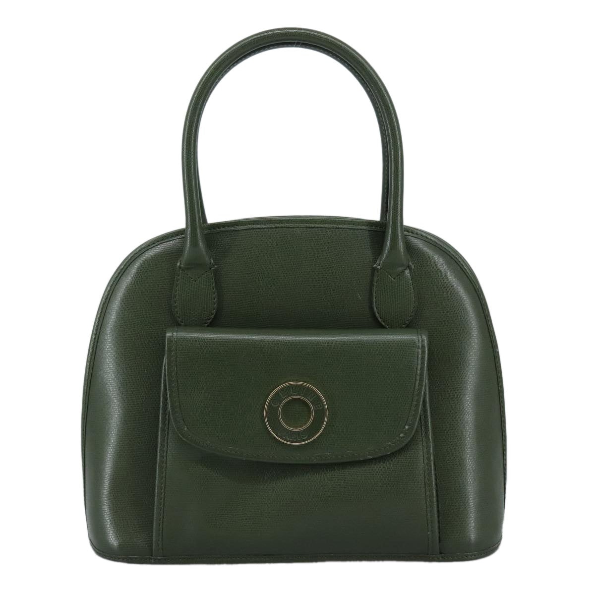 CELINE Hand Bag Leather Khaki - 2