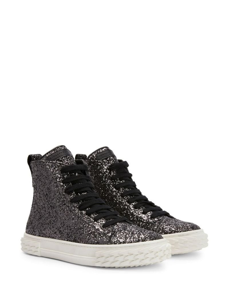 Eco-Blabber glitter high-top sneakers - 2