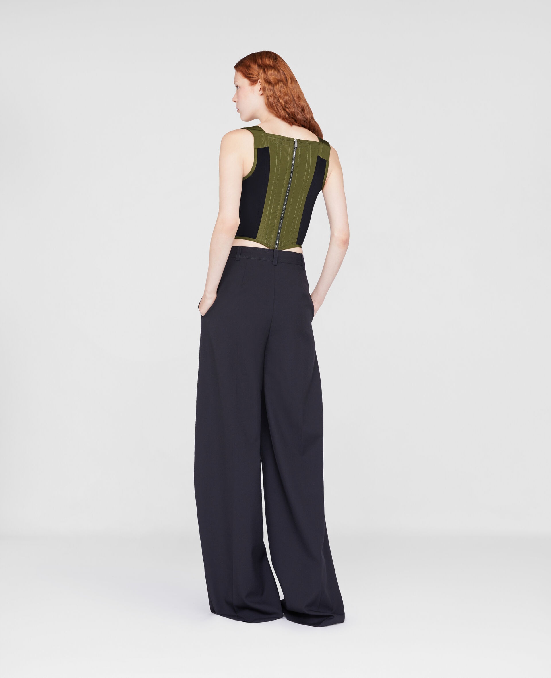 Wide Leg Wool Pants - 3