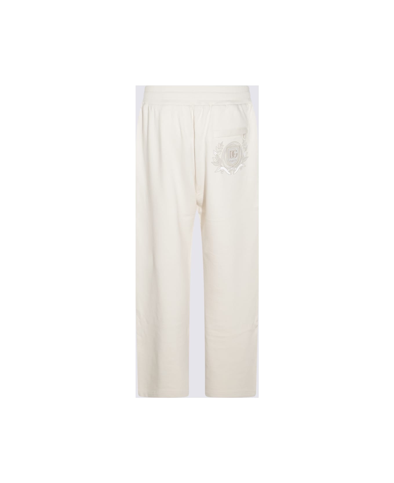 Cream Cotton Pants - 2