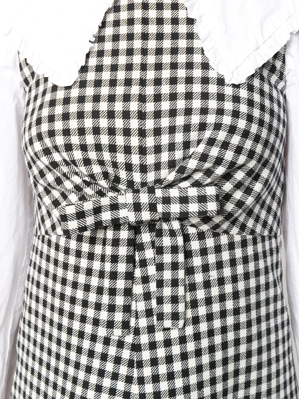 gingham check mini dress - 5