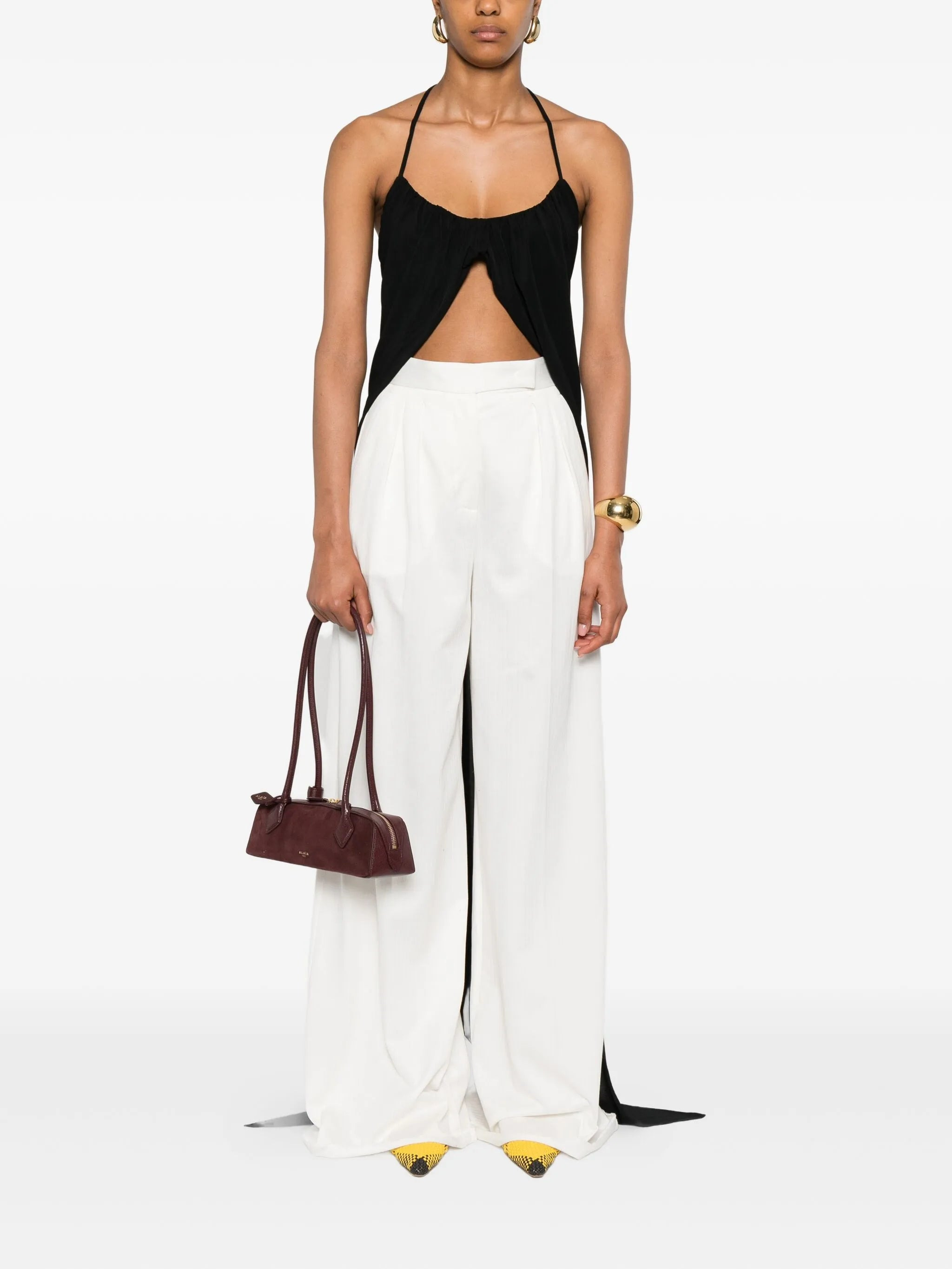 Alaïa Cut-out Halter Neck Top - 4