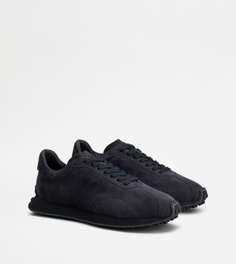T VINTAGE SNEAKERS IN PASHMY SUEDE - BLUE 2