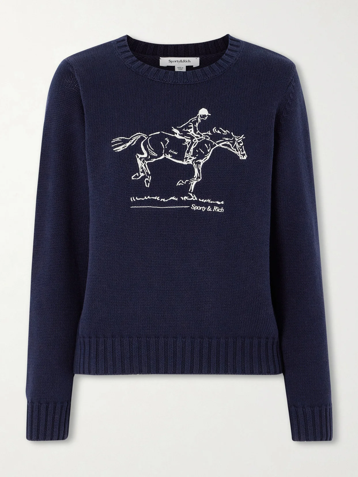 Embroidered Cotton Sweater - 1