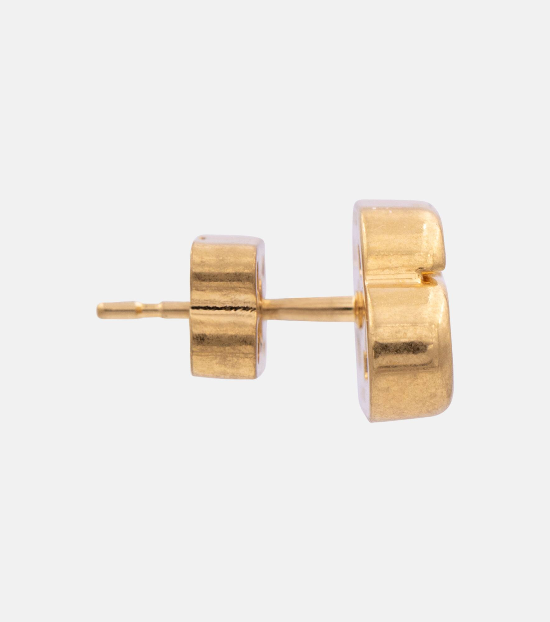 BB XS gold-plated stud earrings - 2