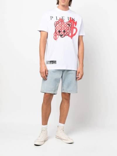 PHILIPP PLEIN teddy print cotton T-shirt outlook