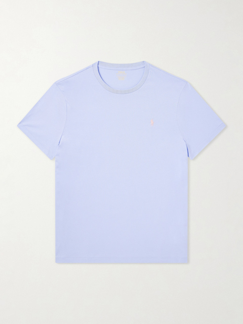 Logo-Embroidered Cotton-Jersey T-Shirt 1