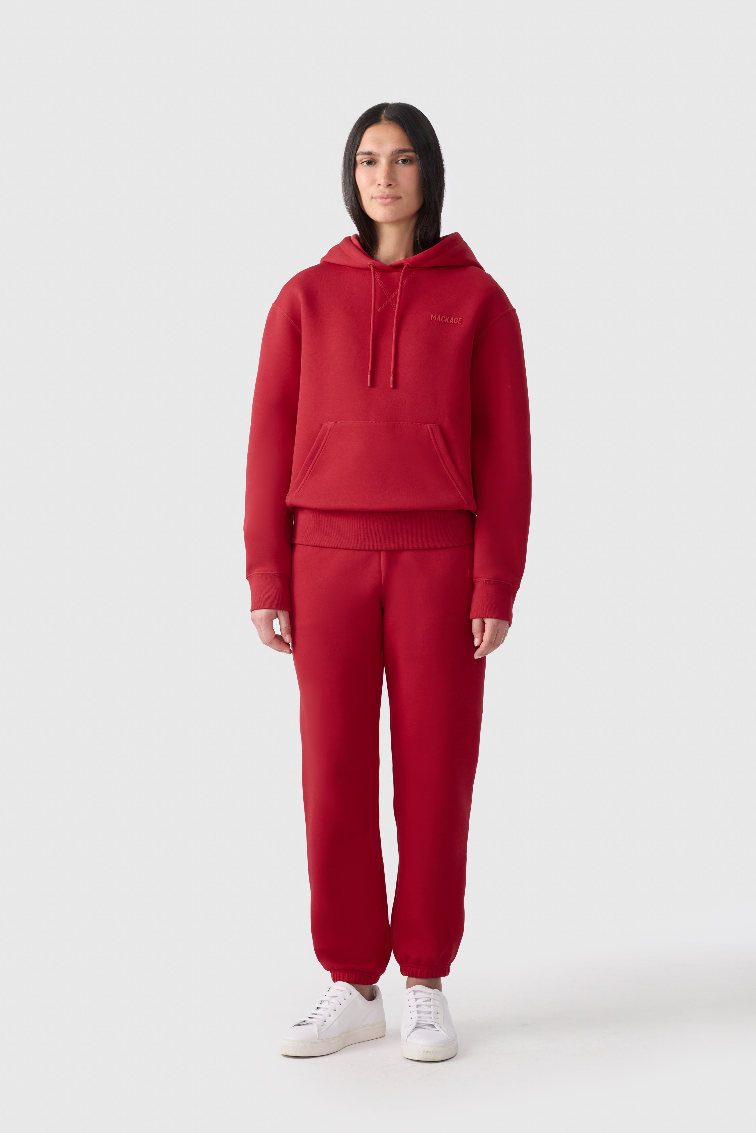 ZOSIA Double-Face Jersey Logo Hoodie - 3