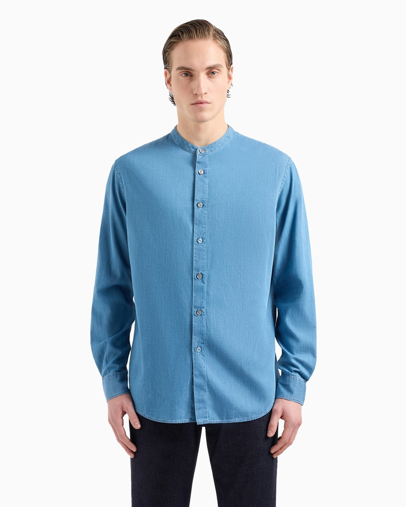 GIORGIO ARMANI Denim Collection cotton denim shirt outlook