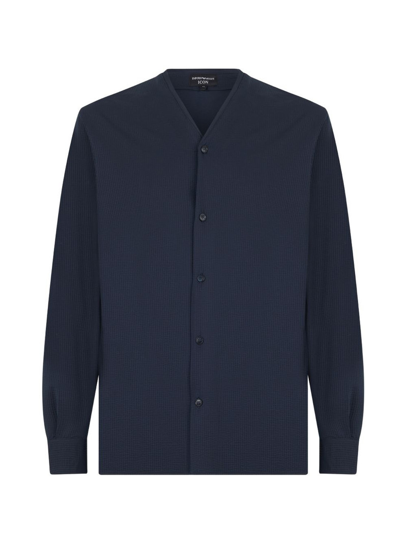 icon buttoned v-neck shirt 1
