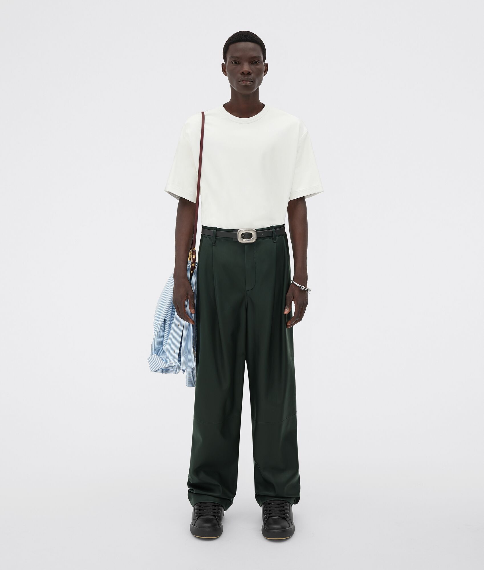 soft leather t-shirt - 4