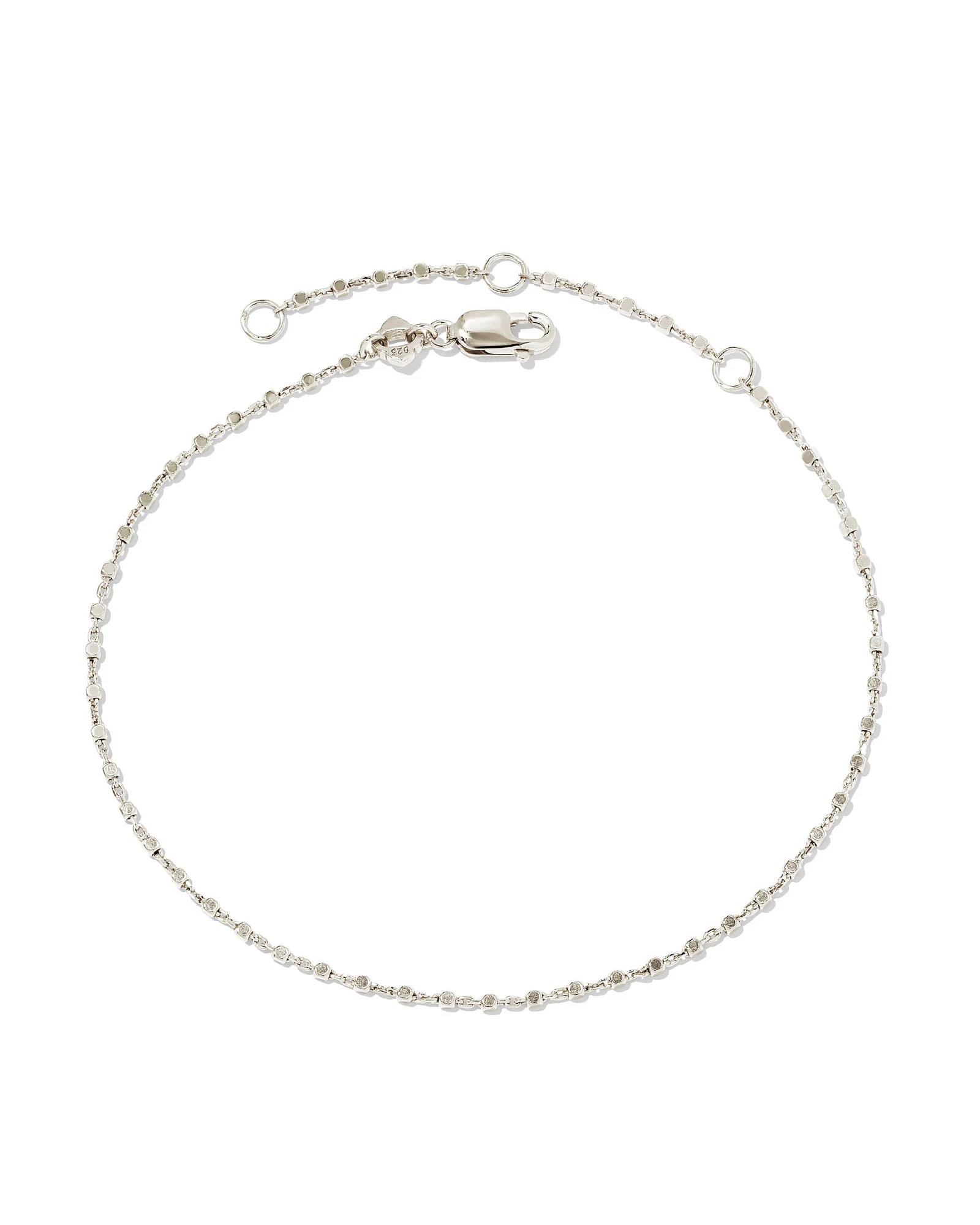 Beaded Satellite Chain Bracelet in Sterling Silver - 1