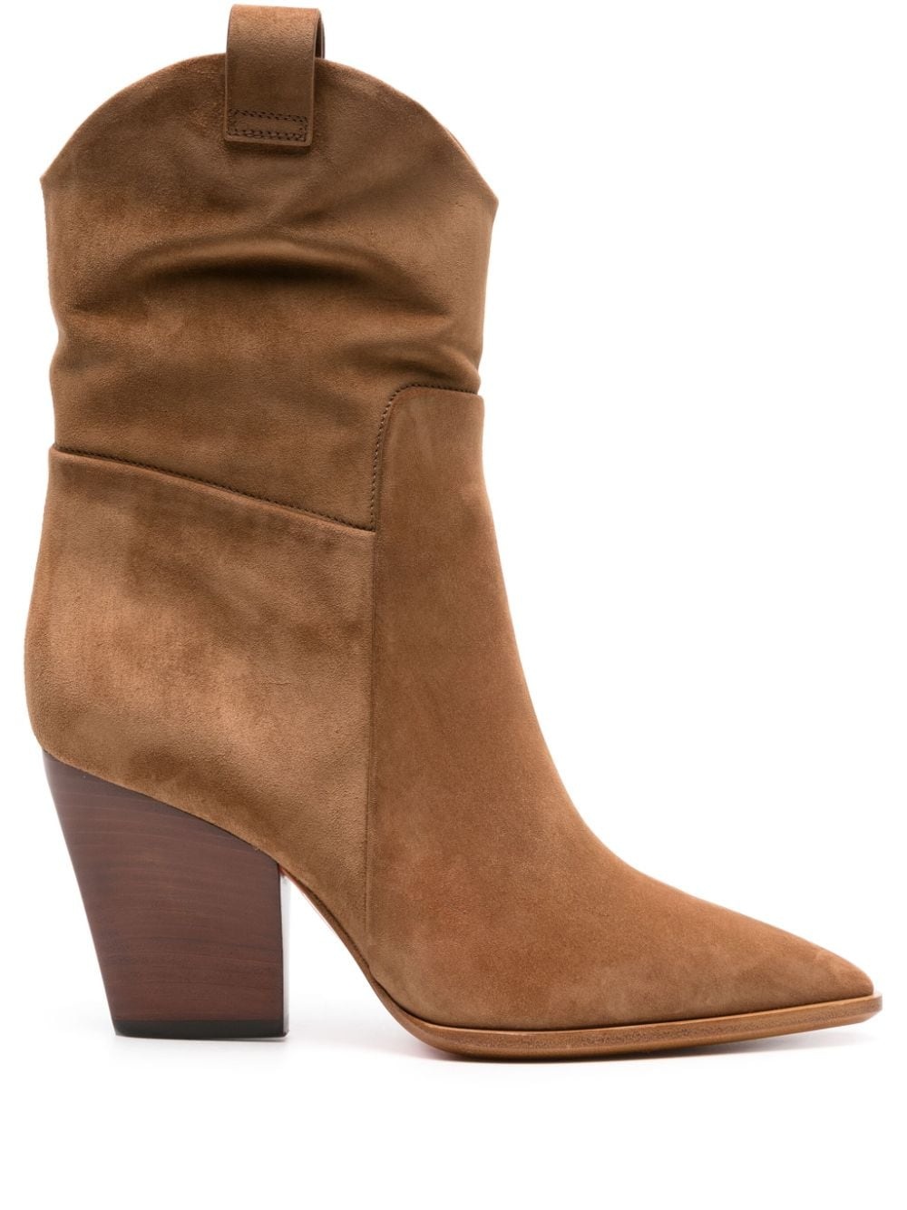 90mm suede ankle boots - 1