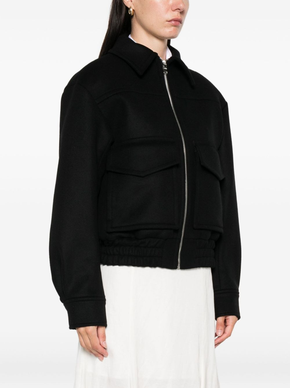Cila flap-pocket zip-front jacket - 3