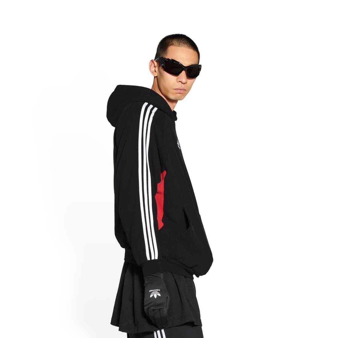 Women's Balenciaga / Adidas Hoodie Small Fit in Black - 4