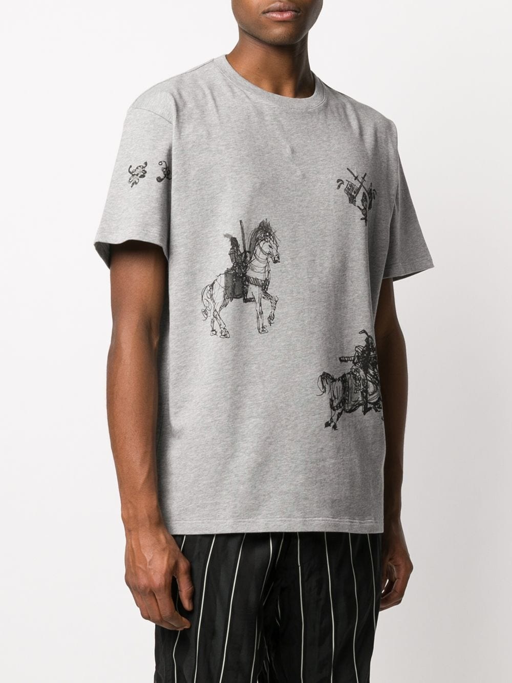 equestrian print T-shirt - 3