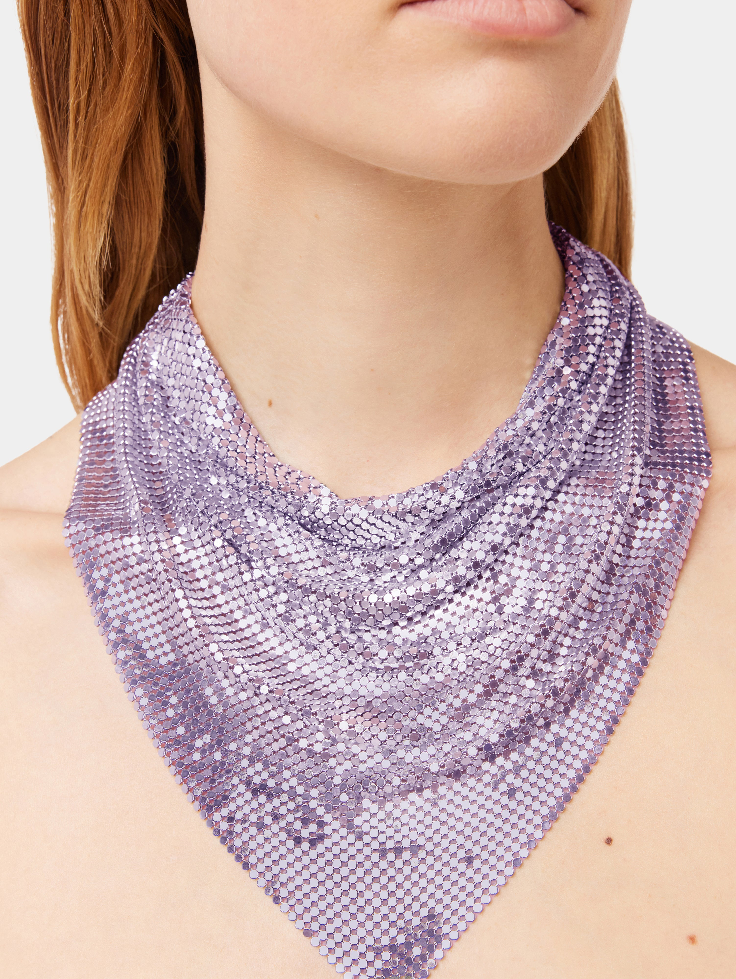 PURPLE CHAINMAIL SCARF - 2